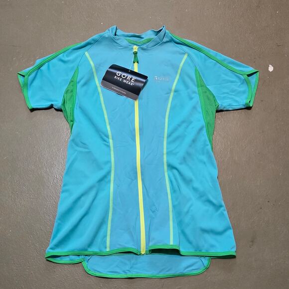 NWT Gore Wear Countdown 3.0 FZ Lady Cycling Jersey in Turquoise Women's Size XL - Picture 2 of 6